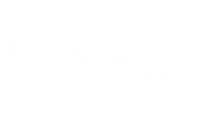 HOCH WERK STUDIOS Foto Film Agentur Karlsruhe Stuttgart Logo weiß